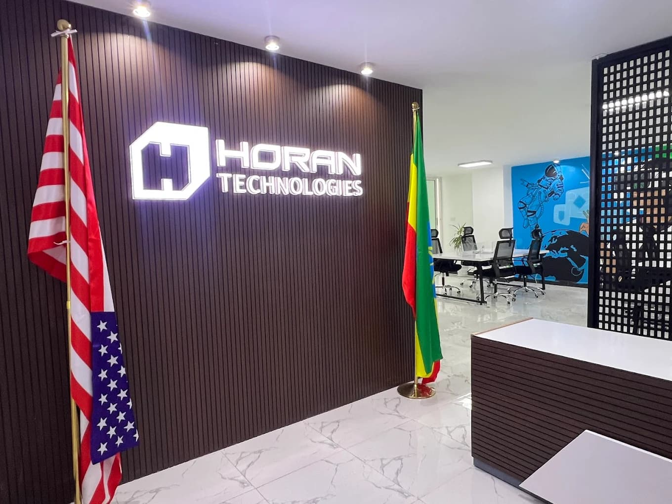 Horan Technologies office — building a memorable brand identity